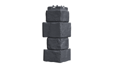 Угол для фасадных панелей Крупный камень, Classic графит