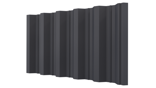 Профнастил НС44 1050/1000x0,5 мм, V-MATT RAL 7024