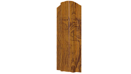 Металлический штакетник Евротрапеция Printech 0,45 мм, 3D Дуб