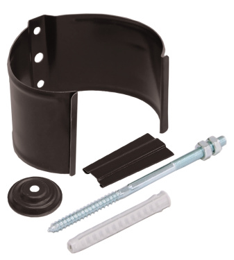 Кронштейн трубы на кирпич, RAL 8017