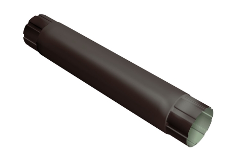 Труба круглая 1 м, RAL 8017/8017