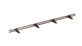 Снегозадержатель трубчатый VEGA Lite 20x40/1,2 мм, 8017