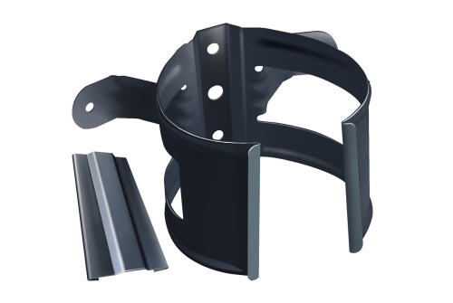 Кронштейн трубы на дерево, RAL 7024