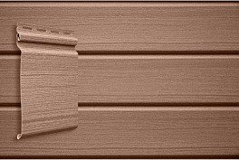 Виниловый сайдинг Grand Line Natural-брус, Design Tundra рябина