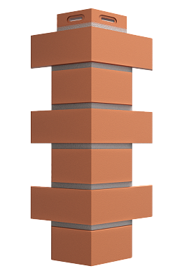 Угол наружный для фасадных панелей Флемиш, красный