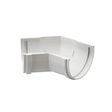 Угловой элемент желоба 135°, RAL 9003