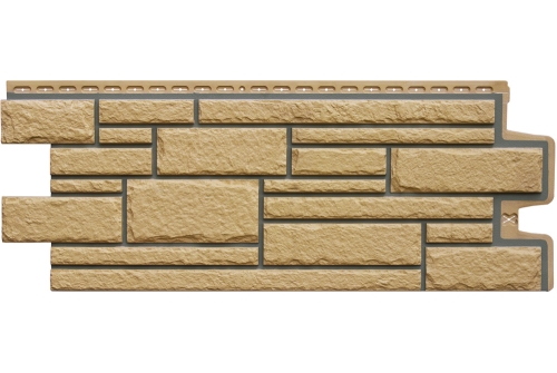 Фасадная панель Grand Line Камелот, Design (шов 7006) песочный