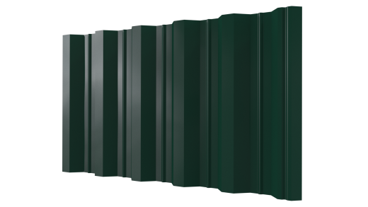 Профнастил НС44 1050/1000x0,45 мм, Полиэстер RAL 6005