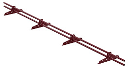 Снегозадержатель трубчатый VEGA Style 20x40/1,5 мм, 3011