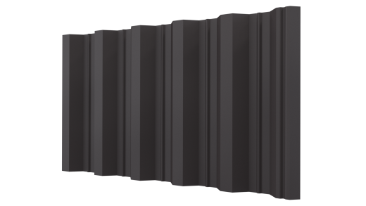 Профнастил НС44 1050/1000x0,45 мм, V-MATT RAL 8019