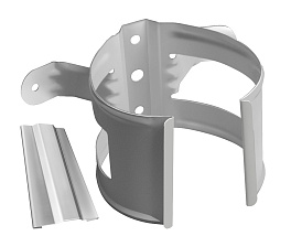 Кронштейн трубы на дерево, RAL 9003