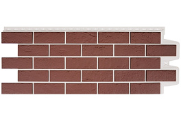 Фасадная панель Grand Line Состаренный кирпич, Design Plus корица белый шов