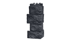 Угол для фасадных панелей Дикий камень, Classic графит