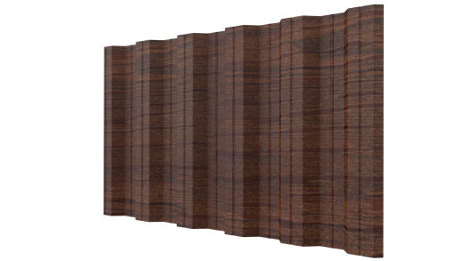 Профнастил НС35 1055/1000x0,45 мм, Printech Темное дерево