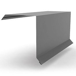 Планка торцевая Технониколь, 75x25x55x2000 мм, RAL 7004