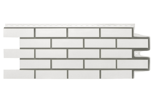 Фасадная панель Grand Line Клинкерный кирпич, Design (шов 7006) молочный