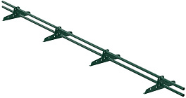 Снегозадержатель трубчатый VEGA Lite 20x40/1,2 мм, 6005