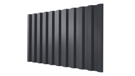 Профнастил НС21 1065/1010x0,4 мм, Полиэстер RAL 7024