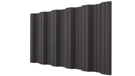 Профнастил НС35 1055/1000x0,45 мм, V-MATT RAL 8019