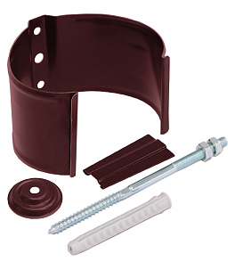 Кронштейн трубы на кирпич, RAL 3005