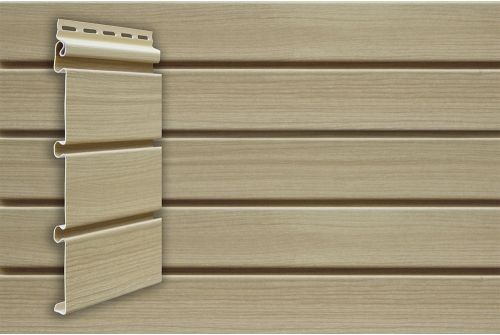 Виниловый сайдинг Grand Line Архитектурный планкен, Design Tundra ясень