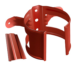 Кронштейн трубы на дерево, RAL 8004