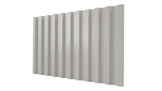 Профнастил НС21 1065/1010x0,5 мм, Полиэстер RAL 9002