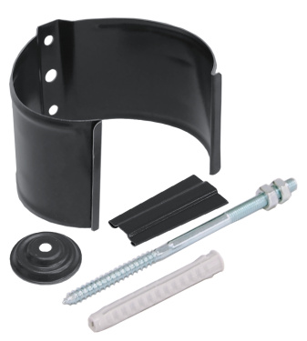 Кронштейн трубы на кирпич, RAL 7024