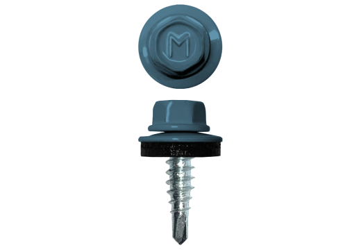 Саморез кровельный "DAXMER" полиэстер 4,8x19 сверло № 1