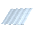 Металлочерепица Панорама Полиэстер 0.45 RAL 9003