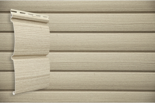 Виниловый сайдинг Grand Line Блок-хаус, Design Tundra ясень