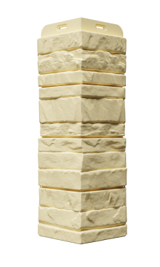 Угол наружный для фасадных панелей Алтай, кремовый