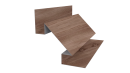 Планка угла внутреннего сложная Блок хаус 110x2000 мм, Printech
