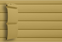 Виниловый сайдинг Grand Line Блок-хаус, Classic Color Plus карамельный