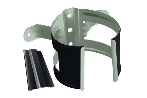 Кронштейн трубы на дерево, RAL 7024