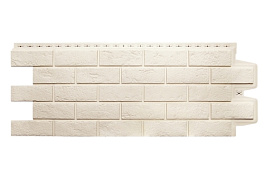 Фасадная панель Grand Line Состаренный кирпич, Classic молочный