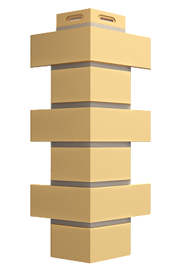 Угол наружный для фасадных панелей Флемиш, жёлтый