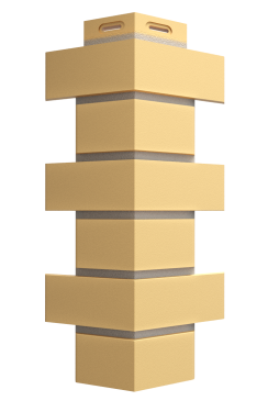 Угол наружный для фасадных панелей Флемиш, жёлтый